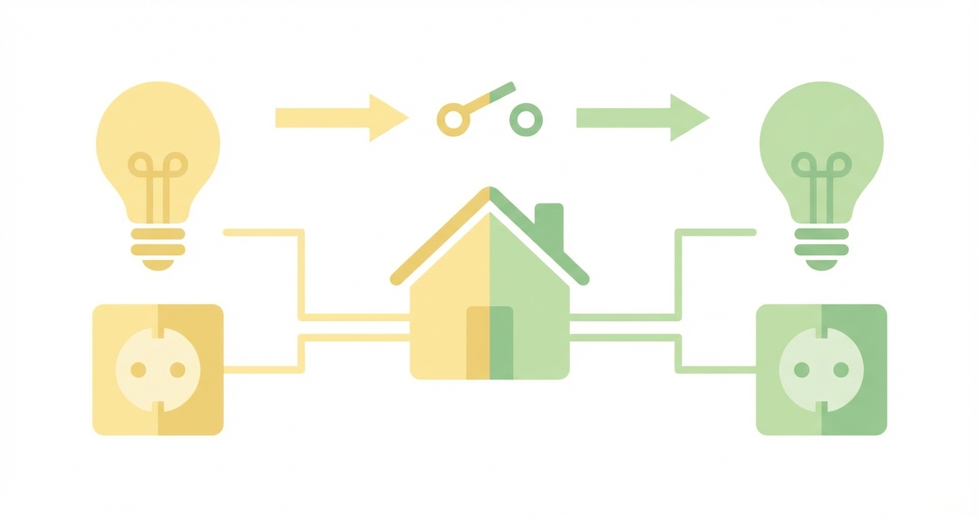 電力会社の切り替え方法と比較ポイント【電気代節約】 アイキャッチ