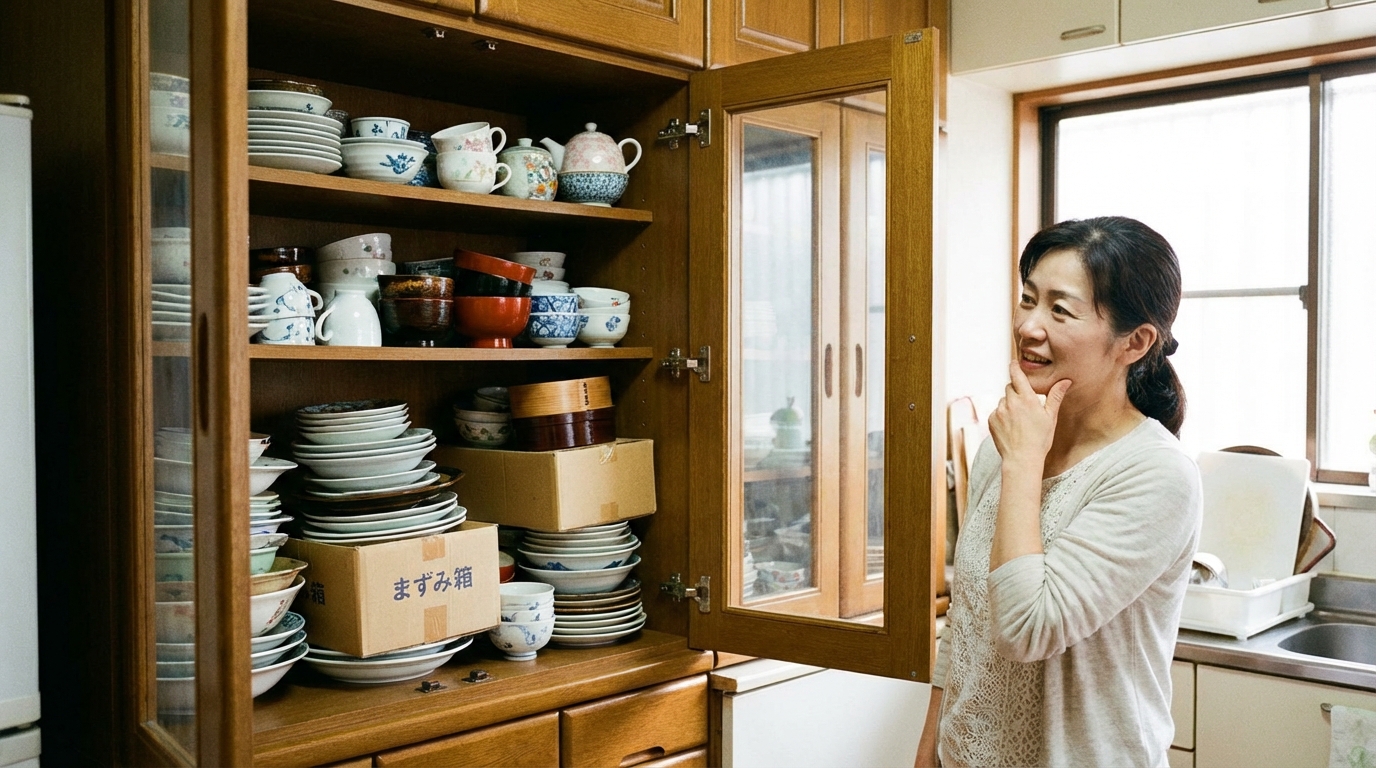 遺品の食器で悩む方の声 - 使いこなせない・捨てられない・置く場所がない